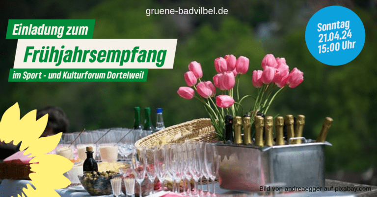 Einladung zum Frühjahrsempfang der Grünen Bad Vilbel