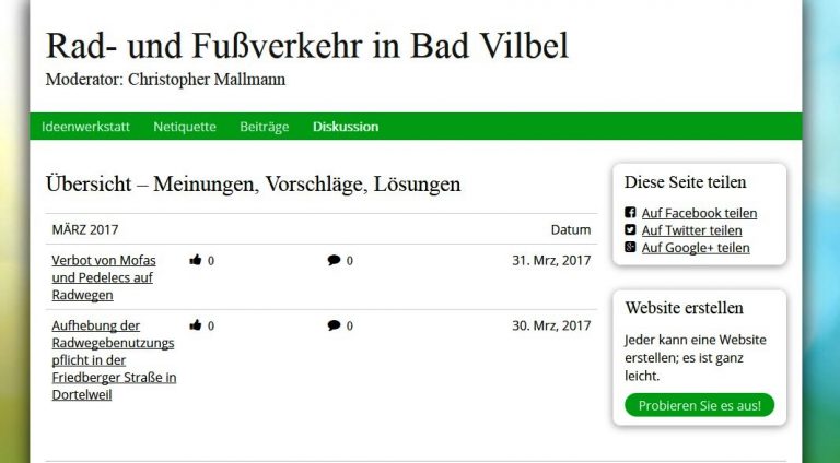 Digitaler Bürgerdialog für Bad Vilbel eröffnet