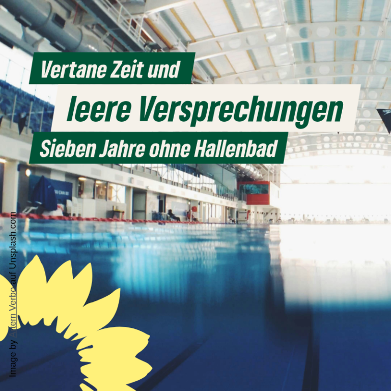 GRÜNE bewerten Trennung von Kommunalbad und Thermenbau skeptisch